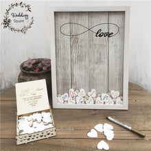 Load image into Gallery viewer, 170pcs Hearts unique Wedding Decoration Rustic Sweet Wedding Guestbook\